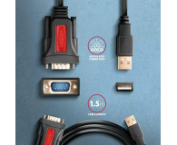 Axagon ADS-1PSN, USB-A 2.0 - serial RS-232 DB9-M / kabel 1.5m - 1353393 - zdjęcie 2